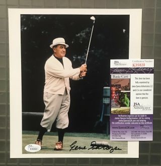 Gene Sarazen Signed 8x10 Golf Photo Autographed Auto Jsa