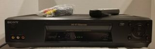Fully Sony Slv - N77 Hi - Fi Stereo 4head Vcr/vhs Player Recorder Awesome