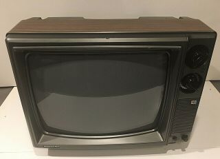 Vintage 1990 Montgomery Ward Tv Model Jke12210 Wood Grain 13 " Television
