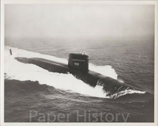 Uss John C.  Calhoun Ssbn - 630 Submarine Us Navy 8x10 Photo Boomer