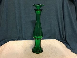 Vintage Avon Perfume Bottle Green Glass With Stopper