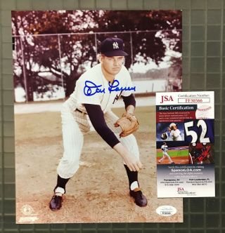 Don Larsen Signed 8x10 Photo York Yankees Autograph Auto Jsa