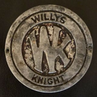 Willys Overland Knight 1920s Radiator Car Emblem Sign Badge