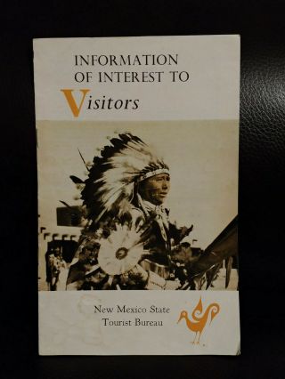 1953 Mexico State Tourist Bureau Visitors Pamphlet