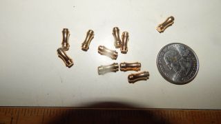 10 Vintage Gold Plated Fancy Stick Pin End Caps