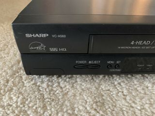 Sharp VC - A560U VCR 4 Head Hi - Fi VCR VHS Player Video Cassette Recorder 2