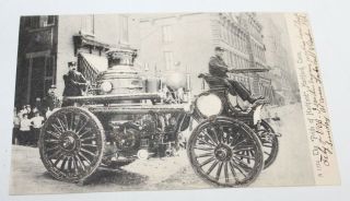Antique Postcard Steam Fire Engine Pride Of Hartford Hartford Connecticut