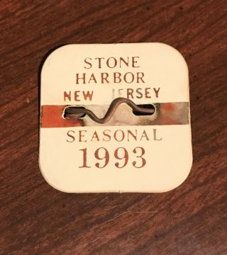 1993 Stone Harbor Nj Beach Tag Jersey