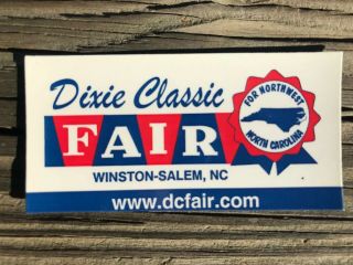 Dixie Classic Fair Winston Salem,  North Carolina Souvenir Refrigerator Magnet