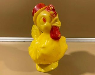 Vintage Collectible Plastic Easter Rattle Knickerbocker Rooster