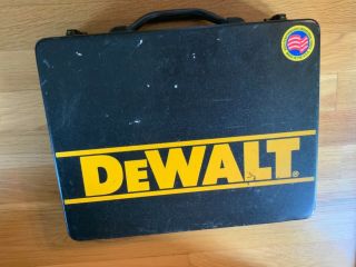 Vintage Metal Dewalt Power Drill Case Box Empty Case Only
