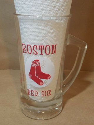 Vintage Boston Red Sox - Fenway Park Beer Glass Mug 1960 