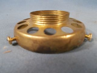 Vintage Uno Style Brass 2&1/4 Inch Fitter Electric Screw On Socket Shade Holder