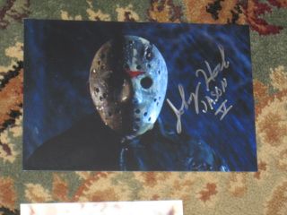 Actor Johnny Hock Signed 4x6 Photo Friday The 13th Part V Jason Autograph 1