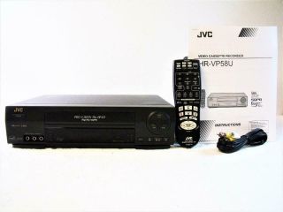 Jvc Hr - Vp58u Pro - Cision 4 - Head Vcr Vhs Video Cassette Player Recorder W/ Remote