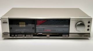 Aiwa Ad - F220 Stereo Cassette Deck In Good