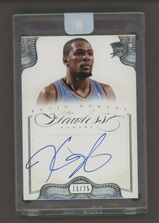 2012 - 13 Flawless Signatures Kevin Durant Thunder On Card Auto 11/25