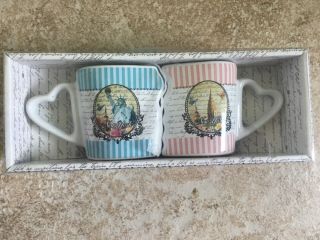 York Statue Of Liberty Museum Store Collectors 2 Coffee Mugs/cups Souvenir
