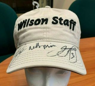 NWT Wilson Pro Staff SIGNED,  Arnold Palmer Spiked hats caps - HALF PRICE 2