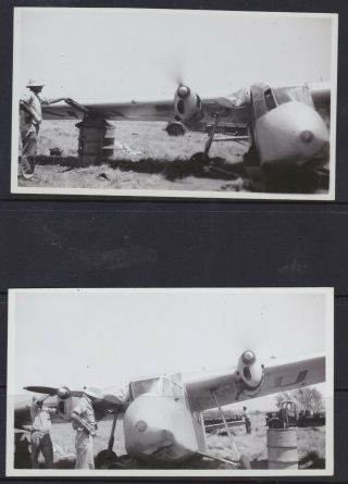 Old Photos Of A Short Scion Aircraft Crash Landed Barrow Creek Nt 1945 Australia