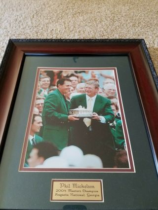 Phil Mickelson - 2004 Masters Champion - Augusta National - Unsigned Framed Photo - Golf 2