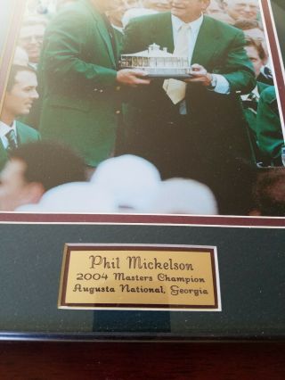 Phil Mickelson - 2004 Masters Champion - Augusta National - Unsigned Framed Photo - Golf 3
