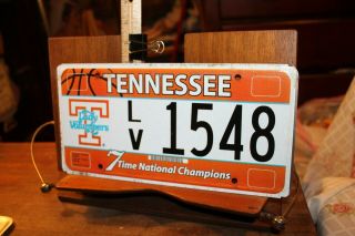 2008 Tennessee License Plate Lady Vols University 7 Time National Champions 1548