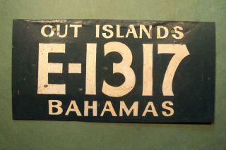 Bahamas Out Islands (e) Leuthera License Plate