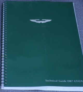 Brochure 2003 Aston Martin Dbt Gt / Gta Technical Guide Price