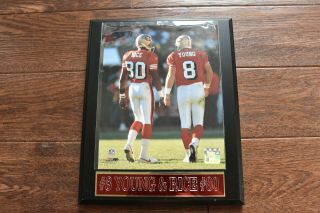 " Steve And Jerry " Steve Young Jerry Rice San Francisco 49ers Framed Plaque Pic