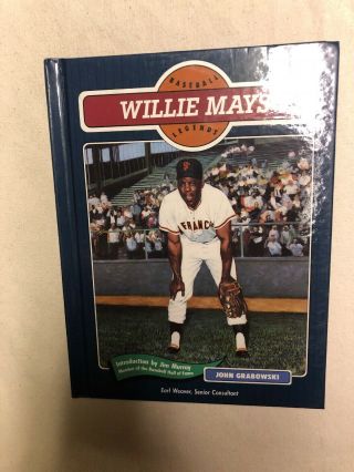Vintage Baseball Legends Book Willie Mays