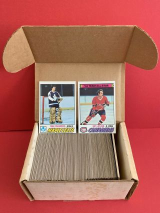 1977 - 78 Topps Nhl 264 Card Complete Hockey Set.  Ex,  /nrmt