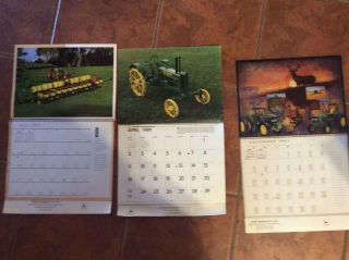 Three John Deere Calendars Plus 5 More Vintage Tractor Calendars