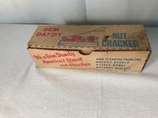 Vintage Gem Dandy Nut Cracker With All Parts In The Box