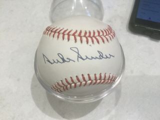 Duke Snider Single Signed Baseball Autographed Auto No Dodgers Hof