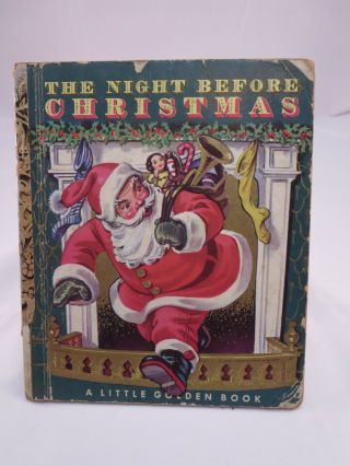 Vintage.  Little Golden Book - The Night Before Christmas - 1949,  E Edition