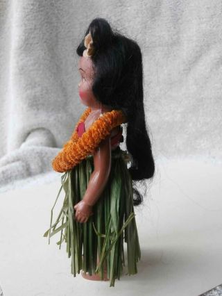 CUTE Little Vintage Hawaiian Hawaii Doll 5 1/4 