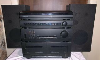 Magnavox As305m Home Stereo System Record Player Cassette Player -