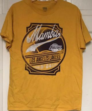 Nba Kobe Bryant 24 Los Angeles Lakers “mamba” T - Shirt,  Mens M