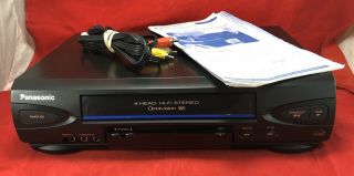 Panasonic Pv - V4522 Vcr Vhs Hifi Stereo Omnivision Cassette Player (no Remote)