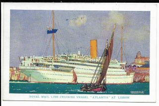 Royal Mail Line Issue Atlantis At Lisbon Vintage Kenneth Shoesmith