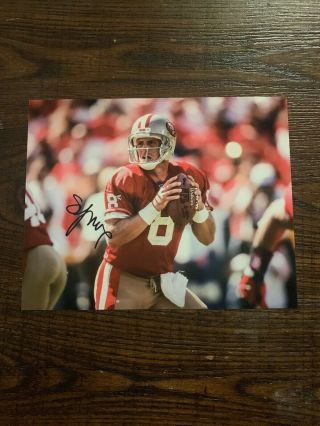 Steve Young Signed 8x10 Photo Autographed San Francisco 49ers Hof Exact Proof
