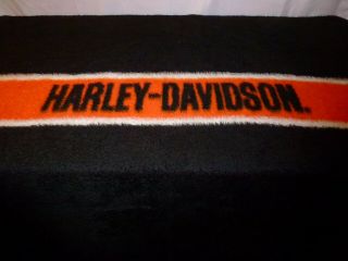 Harley Davidson Throw Blanket Licensed 52 " X 63 " Biederlack Black Orange Snuggy