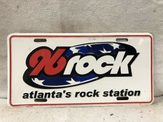 Georgia 96 Rock Booster License Plate Atlanta