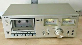 Vintage Sony Tc - K15 Stereo Cassette Deck 2 - Head 4 - Track,  2 - Channel Stereo 1979