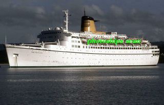 1 Slide Of P&o Holidays Cruise Ship Fair Princess (ex - Carinthia,  56 - 68,  Cunard)