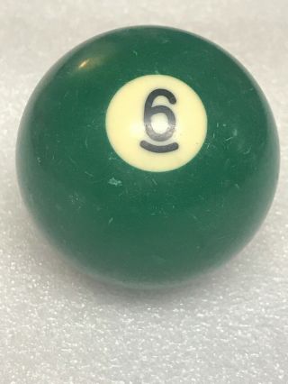 Vintage Replacement Pool Billiards 6 Ball Standard Size 2 1/4 "