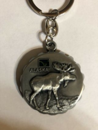 Alaska Moose Keychain & Bottle Opener