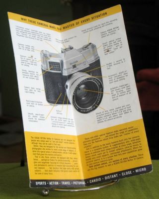 Vintage 1964 Kodak Retina Reflex IV Cameras & Aids Brochure 2