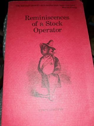 Reminiscences Of A Stock Operator Vintage 1980 Edition In Great Shape